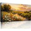 MHARTK66 Quadri Moderni Soggiorno Grandi, 50x100 cm Stampe da Parete Fiume di Campagna, Quadro Camera da Letto Su Tela Decorazioni Parete Bagno Ufficio Sala Da Pranzo