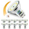 Allesgute 10 lampadine LED GU10,5 W 230 V dimmerabili, materiale in vetro, bianco neutro 4500 K, 700 lm, angolo di fascio 120 gradi, ricambio per lampadine alogene 45 W