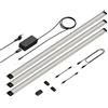 Parlat apparecchio sottopensile LED Siris, touch dimmer, piatto, ogni 90cm, ogni 1044lm, bianco, set di 3