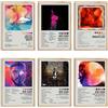 omle Poster di Kid Cudi Copertine di Album Firmati Poster Limitati Rapper Poster Musicali Stampe Estetiche per Camera Arte da Parete su Tela Set di 6 per Adolescenti e Ragazze Decorazione Dormitorio