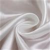 Blausky Tessuto satinato, 5 m x 150 cm, tessuto di rivestimento in seta, al metro, in poliestere, tessuto decorativo lucido, per abiti, abiti da sposa, tovaglie, colore bianco B
