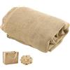 CAAGGMM Tessuto di Iuta, 200 x 160 cm Juta Tessuto in Fibra al Metro, 280 g/m² Lino Jute Intrecciato Decorazioni, Tagliabile Juta Tessuti, per Suole di Scarpe, Cappelli, Borse a Mano Cucito
