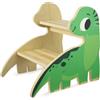 khlerox Sgabello per bambini in legno con 2 gradini - antiscivolo, antiribaltamento e impermeabile, sgabello per bambini con cuscinetti antiscivolo per bagno, cucina, cameretta dei bambini e vasino a partire