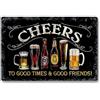 Annlpoy 1pcs targa in poster metallo bar vintage, Targa Decorativa in Metallo Stile Vintage per Bar e Pub,per Decorazione di Interni ed Esterni, Resistente e Antiruggine, 30cm x 20cm