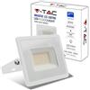 V-TAC Faro LED da Esterno Bianco 30W - [Chip Samsung - Alte Perfomance, Bassi Consumi] - 2510 Lumen - IP65 - Proiettore Faretto LED Nero per Casa, Giardino, Garage - Impermeabile - Luce Naturale 4000K