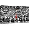 canvashop Quadri Moderni Soggiorno Miachael Jordan 120x70 cm bianco e nero | Last Shot Finals 1998, Quadro Su Tela Canvas, Stampe Da Parete