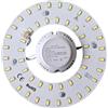 YASTA Circolina LED 18W Luce 6000K SMD 5730 Ø 15 cm Forma Corona KIt Modulo Di Ricambio Magnetico Per Plafoniere Classiche (Fredda)