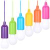 Ailgely 6 Pezzi Lampadina LED Portatile Colorata,Lampadina a LED con Cavo di Tiraggio,Pull Cord Light,Lampade LED Campeggio, 4,5 V 0,5 W,Alimentate a Batteria