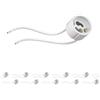 ledscom.de 100x prese GU10, ceramica, bianco, 230V AC, max. 25W