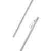 Bestlivings Asta per Centrifuga in Alluminio (125 cm/Bianco), Asta per Tenda a Pannello, Tende o Tende