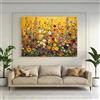 IHHGNB Quadro murale floreale dai colori vivaci, dipinto astratto su tela di Gustav Klimt, con fiori selvatici colorati, stampa su poster per soggiorno (70x100 cm (28x39 pollici)/Senza cornice)