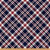Loussiesd Tessuto per Tappezzeria a Quadri di Bufalo - Stile Vintage per Esterni, Sedie e Progetti Fai da Te - 92 x 150 cm, Blu Rosso
