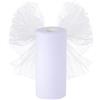 FARYODI Rotolo di Tulle 30cm x 92,5m, Nastro in Tulle Decorazione per Matrimoni, Tull in Organza per DIY Tutu Gonna, Tabella, Craft, Fiocco, Decorazioni per Feste (Bianco)