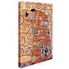 Wallazz Quadri Moderni Soggiorno Riproduzione Quadri famosi su tela - 100% Made in Italy - Gustav Klimt L'Abbraccio - Quadro Camera da Letto - Qualità Artigianale - 50x100cm