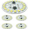ADZJOY 5/10 Pezzi 220V Alta Tensione LED Pannello Luminoso 2835 Lampadina lineare Pannello Luminoso, 3-15W Driver Libero LED Pannello Luminoso Sorgente Luminosa(Positive White,5PCS_7W(35MM))