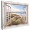 MuchoWow© Quadri Camera Da Letto Stampe Da Parete Quadro Su Tela Moderni | 70x50 cm - Decorazioni Murali Soggiorno Foto Quadretti Ingresso CasaTrasparente - Mare - Spiaggia - Dune
