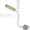 Zerodis Lampada a LED per macchina da cucire, protezione occhi, torni, trapani, fresatrici, 30 chip LED flessibili, luce LED a collo di cigno