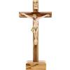 Holyart Crocifisso 20 cm legno ulivo e resina da tavolo