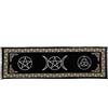 INDIAN CONSIGNERS Tre in uno Pentagramma Tripla Luna Pentagramma Triquetra Tovaglia d'altare Stregoneria Stregoneria Tovaglia Alter Sacra Copritavolo Spirituale Sillabare Strega72*22
