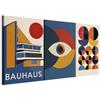 murando - Set di Quadri Moderni Soggiorno Grandi, Forme Astratte, 180x90 cm | (3 pz. 60x90 cm ognuno), Quadro Moderno, Murale Arte, Stampe da Parete, Resistenti Allo Sbiadimento, Produzione Europea