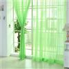 Generic Tende in tulle solido per soggiorno camera da letto, moderne, 2mx1m, tenda trasparente multicolore velata per decorazione casa (verde giallastro)