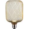 Suprema, Lampadina LED Decorativa Gabbia, Diffusore Faretto, 100x162, Attacco E27, Flusso Luminoso 110Im, Tensione 220-240V, Luce calda 1800k, Potenza 3,5W, Dimmerabile (Ottone)