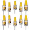 JUTHREE G4 LED Lampadina 6W Base Bi-Pin G4 Equivalente alla Lampadina Alogena 40-60W AC/DC 12V Bianco Caldo 3000K Angolo di Fascio 360° 10 Pezzi