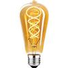 BNITITU Lampadina LED vintage E27, lampadina vintage dimmerabile E27 4W ST64 E27 LED bianco caldo, lampadina E27 vintage Edison LED E27 ideale per illuminazione nostalgica e retrò - ambra - 1 pezzi（ST64 HPS）