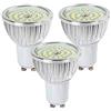 NUOXIN 3 Pezzi GU10 Faretti LED 5W Lampadine, Bianca Fredda 6000K, Equivalenti a 50W Alogena, AC 85-265V, 500LM, Non Dimmerabile