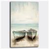 Printerland Quadro moderno Soggiorno Verticale Barche Mare Spiaggia Stampa su tela Canvas Astratto Camera da Letto (22, 40x70 cm, Canvas intelaiato)