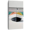 ARTTOR Moderno Quadro su Tela 45x80 cm Verticale Paesaggi Marino - 6008 | Barca Mare Quadro Decorativo Piccolo Decorazione Murale Soggiorno Camera da Letto Decorazione da Parete Arte da Parete ARTTOR