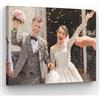 toyofmine Quadro Personalizzato con Foto su Tela Canvas - 15x20 cm - Fotoquadro con Telaio in Legno