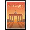 Nacnic foglio di Berlino. stile vintage. colori Poster città. Berlino Annuncio formato A3