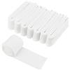 BENECREAT 8 pz di Passamaneria Elastica In Maglia A Coste Da 585 x 76mm, Tessuto Elasticizzato In Cotone Bianco per Modifiche di Abbigliamento e Progetti Artigianali Fai Da Te