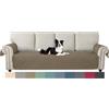 Ystyle Copridivano 4 Posti con Braccioli per Animali, Caffè Chiaro | Universale Copri Divano Senza Schienale, Natalizio Copridivani Antigraffio per Animali Domestici, Sofa Cover Antimacchia