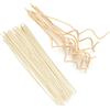LTKJ 35 bastoncini di ricambio in legno di rattan, 3 x 300 mm naturali e 2 x 240 mm, bastoncini di ricambio ondulati per diffusore di fragranze a olio per stanza e ufficio