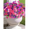 Generic 8 fasci di fiori artificiali per esterni, fiori finti di plastica Morning Glory che non sbiadiscono per decorazione fioriere sospese interno esterno giardino portico cassetta finestra casa matrimonio