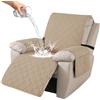 Ystyle Copripoltrona Relax Reclinabile Grande 1 Posto, Kaki | Copridivano Relax Elettrica Salvadivano con Braccioli, Copripoltrone con Fascia Elastica, Antigraffio Antiscivolo e Lavabile