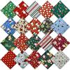 aufodara Natale Tessuto Cotone Stoffa, 20 Pezzi Tessuti Tessuto Cotone Stoffa Patchwork 25x25cm Cucito Creativo DIY Fatto a Mano (multicolore - 20 Pezzi)