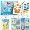 ZMLM Libri da Colorare gadget compleanno bambini, mini libri da colorare Carta per Pittura ad acqua per di 4-8anni Bambini Regalo Gadget Regalini fine Festa Compleanno (24 Oceano)