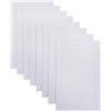 Jtnohx Tessuto Feltro Rigido Colore, 2 mm Fogli di Feltro per L'artigianato, 8 Pezzi 20x30 cm Tessuto Quadrato per Progetti Cucito(Bianco)