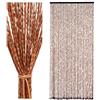 YCBTREE Tenda a perline per porta del balcone 90 x 200 cm, tenda per porta in stile bambù con 52 fili, tenda antinsetti in perline di legno per balcone, camera da letto, campeggio, tenda decorativa