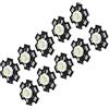 Sxhlseller Chip LED, Chip LED Ultra Luminoso da 10 Pezzi, Perline Luminose Fai-da-te 3V per Lampada da Tavolo Torcia da Incasso a Soffitto (Luce bianca 1W)