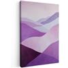 MuchoWow© Quadri Grandi Dimensioni Quadretti Da Parete Quadro Moderno | 60x90 cm - Camera Da Letto Stampa Foto Su Tela Soggiorno Cornice Decorazioni Astratto - Onde - Paesaggio - Viola