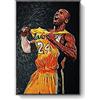 HomeDC Kobe Bryant Roar - Quadro artistico su tela, motivo: stella di pallacanestro, decorazione da parete, 40 x 60 cm