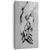 ARTTOR Stampe da Parete Moderne Verticali 55x100 cm Bianco e Nero Persone - 4566 | Manualmente Scritto Mani Quadro Decorativo Grande Soggiorno Camera da Letto Decorazione da Parete Arte da Parete ARTTOR