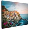 MuchoWow© Quadro Moderno Soggiorno Decorazioni Da Parete Quadri Su Tela Da | 70x50 cm - Salotto Grandi Foto Con Cornice Stampe Su Tela Camera Da LettoMare - Montagna - Case - Costa