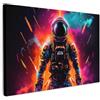 MuchoWow© Quadri Camera Da Letto Stampe Da Parete Quadro Su Tela Moderni | 120x80 cm - Decorazioni Murali Soggiorno Foto Quadretti Ingresso Casa Muro Astronauta - Neon - Videogioco - Spazio