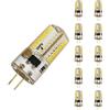 ShenShuai 10x G4 5W 64 SMD 3014 Lampadina LED (300LM,220V), è equivalente a lampade alogene da 50W, Bianco Caldo 3200k,Angolo del fascio di 360 gradi