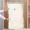 Generic 2 sacchetti sottovuoto in plastica salvaspazio con valvola di chiusura per vestiti, trapunte, valigie da viaggio, organizzazione domestica, L, 2 confezioni
